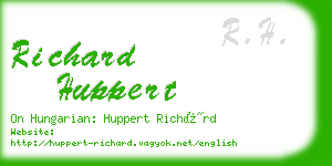 richard huppert business card